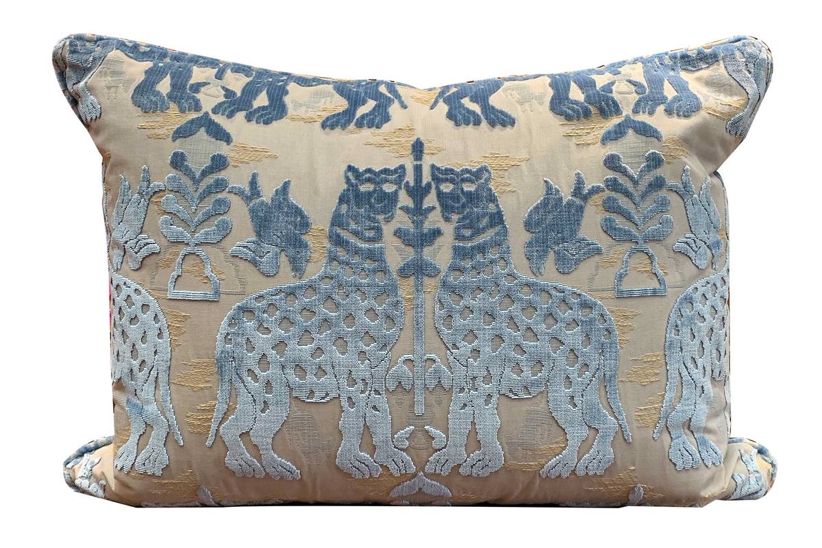 801-006-3973S Velluto Fiere Celesti 60x45 cm