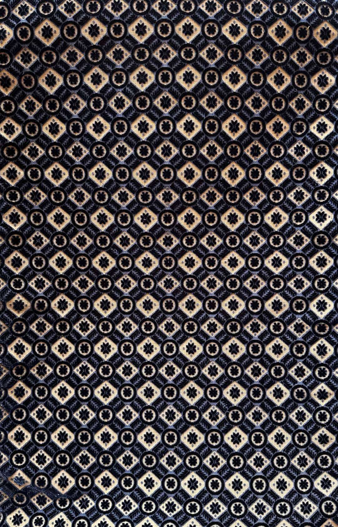 velluto soprarizzo Loredan 091-3752 Velluto Soprarizzo Art Nouveau blu telaio dettaglio